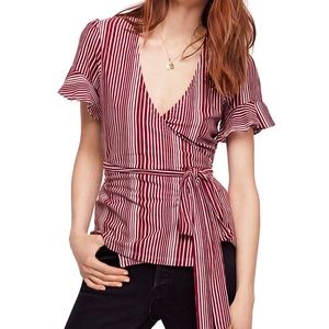 Free People Wrapped Around My Finger Wrap Top "S"